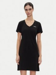 DKNY Sport Sukienka codzienna DP5D4902 Czarny Regular Fit. Czarne sukienki damskie DKNY Sport, na co dzień, xs, bez wzorów, z bawełny, sportowe, bez kołnierzyka, bez ramiączek, proste. Za 119.99 zł.