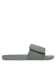 Calvin Klein Klapki Adj Pool Slide Canvas Logo HM0HM01749 Szary. Szare klapki męskie Calvin Klein, bez wzorów, z materiału, bez zapięcia. Za 159.99 zł.