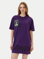 Volcom Sukienka codzienna Filip Rygalski B1312516 Fioletowy Loose Fit. Fioletowe sukienki damskie Volcom, na co dzień, s, bez wzorów, z bawełny, bez kołnierzyka, bez ramiączek, proste. Za 139.99 zł.