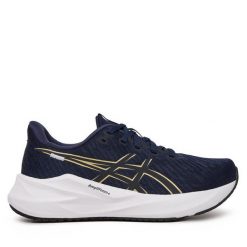 Buty do biegania Asics. Niebieskie obuwie sportowe damskie Asics, bez wzorów, bez zapięcia, do biegania. Za 229.99 zł.
