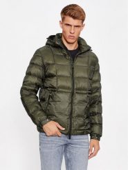 Guess Kurtka zimowa M3BL36 WF4F0 Zielony Regular Fit. Zielone kurtki męskie Guess, na zimę, l, z aplikacjami, z syntetyku, bez kaptura. Za 799.99 zł.