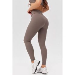 Damskie legginsy sportowe fitness Rough Radical Wellness Long. Brązowe bielizna sportowa damska ROUGH RADICAL, l, bez wzorów, na fitness i siłownię. W wyprzedaży za 161.42 zł.