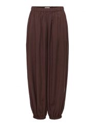 ONLY Spodnie materiałowe Scarly 15380514 Brązowy Relaxed Fit. Brązowe spodnie materiałowe damskie ONLY, bez wzorów, z materiału. Za 169.99 zł.