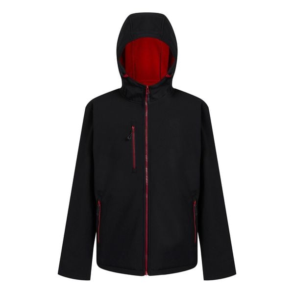 Męska Kurtka Soft Shell Navigate 2 Layer. Czarne kurtki męskie Regatta, m, bez wzorów, z materiału, z kapturem. Za 248.99 zł.