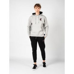 Bluza trekking męska Hoodie. Szare bluzy męskie Champion, l, bez wzorów, z bawełny, bez kaptura, trekkingowe. Za 219.00 zł.