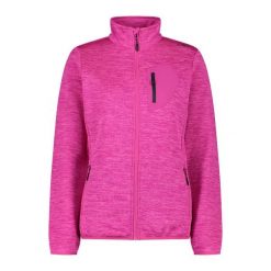 Damska bluza zapinana na zamek CMP. Czerwone bluzy damskie CMP, bez wzorów, bez ramiączek, bez kaptura. Za 215.50 zł.