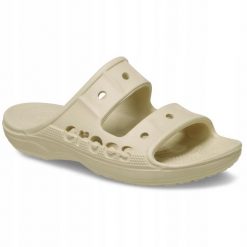 Klapki Dla Dorosłych Crocs Baya. Brązowe klapki męskie Crocs, bez wzorów, z materiału, bez zapięcia. Za 119.99 zł.