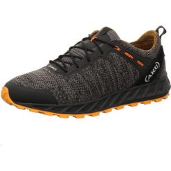 Buty trekkingowe męskie Aku Rapida Air. Czarne buty zimowe męskie Aku, bez wzorów, z materiału, bez obcasa, bez zapięcia. Za 764.00 zł.