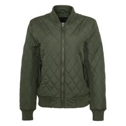 Damska parka Urban Classic Diamond Nylon Parka. Zielone parki damskie Urban Classics, na zimę, bez wzorów, z nylonu, bez kaptura. Za 244.50 zł.