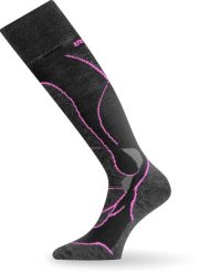 Skarpety narciarskie Lasting STW 984 Merino. Czarne skarpetki damskie LASTING, z aplikacjami, z elastanu. Za 129.90 zł.