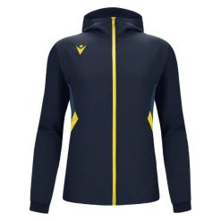 Bluza z kapturem z pełnym zamkiem błyskawicznym Macron Tiamat. Niebieskie bluzy damskie Macron, l, bez wzorów, sportowe, bez ramiączek, z kapturem. Za 360.50 zł.
