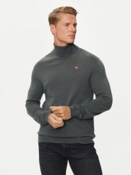 Napapijri Golf Damavand NP0A4GJT Zielony Regular Fit. Zielone swetry męskie Napapijri, m, bez wzorów, z wełny, bez kołnierzyka, bez ramiączek. Za 289.99 zł.