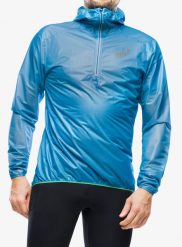 Kurtka biegowa unisex Inov-8 Raceshell HZ. Niebieskie kurtki męskie Inov-8, m, bez wzorów, z materiału, bez kaptura. Za 306.89 zł.
