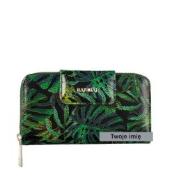 Grawerowany Portfel damski BajuBaj ze skóry naturalnej PD2006s161RFID PS. Zielone portfele damskie ze skóry. Za 180.50 zł.