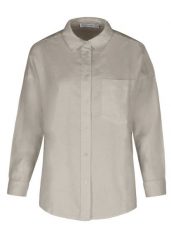 Koszula z lnem K-VEHI. Brązowe koszule damskie Volcano, m, bez wzorów, ze lnu, bez kołnierzyka, bez ramiączek. Za 119.99 zł.