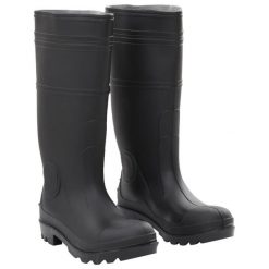 Kalosze VidaXL PVC rozmiar 38 czarne. Czarne kalosze damskie vidaXL, bez wzorów, z materiału, przed kolano, bez zapięcia. Za 115.75 zł.