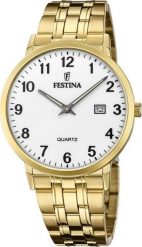 Zegarek Festina Zegarek męski Festina F20513-1 złoty. Żółte zegarki męskie Festina, bez wzorów, złote. Za 440.99 zł.