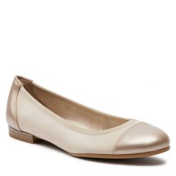 Baleriny Tamaris. Brązowe balerinki damskie Tamaris, bez wzorów, bez obcasa, bez zapięcia. Za 249.99 zł.