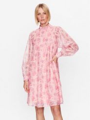 Bruuns Bazaar Sukienka koszulowa Pihilina BBW3255 Różowy Regular Fit. Czerwone sukienki damskie Bruuns Bazaar, s, bez wzorów, z syntetyku, bez kołnierzyka, bez ramiączek, koszulowe. Za 399.99 zł.