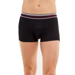 Bokserki z wełną merino męskie Brubeck ACTIVE WOOL. Niebieskie bokserki męskie Brubeck, bez wzorów, z elastanu. Za 84.99 zł.