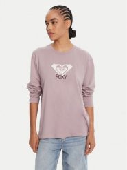 Roxy Bluzka Hangloose Art Ls ERJZT06035 Fioletowy Regular Fit. Fioletowe bluzki damskie Roxy, s, bez wzorów, z bawełny, bez kołnierzyka, bez ramiączek. Za 129.99 zł.