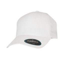 Czapka Z Daszkiem NU. Niebieskie czapki damskie FLEXFIT, bez wzorów, z elastanu. Za 101.99 zł.