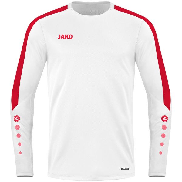 Kurtka z dresu Jako Power. Białe kurtki męskie Jako, s, bez wzorów, z dresówki, eleganckie, bez kaptura. Za 258.00 zł.