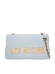 LOVE MOSCHINO Torebka JC4192PP1MKD0712 Błękitny. Niebieskie torebki do ręki damskie Love Moschino, bez wzorów, ze skóry, bez dodatków. Za 519.99 zł.