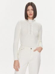 Liu Jo Sweter MF3223 MA95M Écru Slim Fit. Swetry nierozpinane damskie Liu Jo, l, bez wzorów, z wełny, bez kołnierzyka, bez ramiączek. Za 399.99 zł.