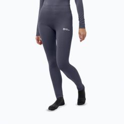 Spodnie termoaktywne damskie Jack Wolfskin Infinite Warm. Szare bielizna sportowa damska Jack Wolfskin, bez wzorów. Za 209.99 zł.