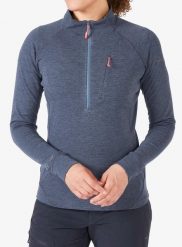 Bluza damska bez kaptura Rab Nexus Pull On. Niebieskie bluzy damskie RAB, l, bez wzorów, z materiału, bez ramiączek, bez kaptura. Za 346.49 zł.
