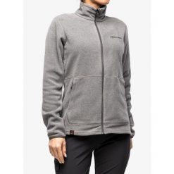 Bluza polarowa damska Berghaus Prism 2.0 Micro Fl Jkt. Szare bluzy damskie Berghaus, l, bez wzorów, z polaru, sportowe, bez ramiączek, bez kaptura. Za 259.99 zł.