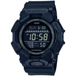 Zegarek męski Casio GD-010-1A1ER, Quartz, 52mm, 20ATM. Czarne zegarki męskie Casio, bez wzorów. Za 523.65 zł.