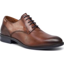 Półbuty PIKOLINOS - M7J-4187 Cuero. Brązowe buty wizytowe męskie Pikolinos, bez wzorów, z materiału, bez obcasa, bez zapięcia. Za 489.00 zł.