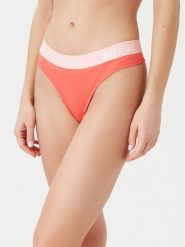 HUGO Stringi Sporty Logo 50480166 Czerwony. Czerwone majtki damskie Hugo, z bawełny. Za 89.99 zł.