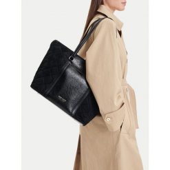 Torebka Nine West. Czarne shopperki damskie Nine West, bez wzorów, bez dodatków. Za 229.99 zł.