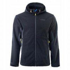 Kurtka softshell męska Brugi 4NAY. Czarne kurtki męskie Brugi, m, bez wzorów, z softshellu, bez kaptura. Za 302.00 zł.