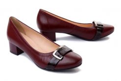 BIOECO BY ARKA 6495 1573+2292 bordo, czółenka damskie. Czerwone czółenka damskie Bioeco by Arka, bez wzorów, ze skóry, bez obcasa, na obcasie, bez zapięcia. Za 221.94 zł.