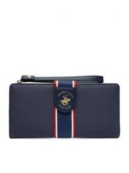 Beverly Hills Polo Club Portfel CEO-BHPC-W1-006-AW25 Granatowy. Niebieskie portfele damskie Beverly Hills Polo Club, z materiału. Za 79.99 zł.