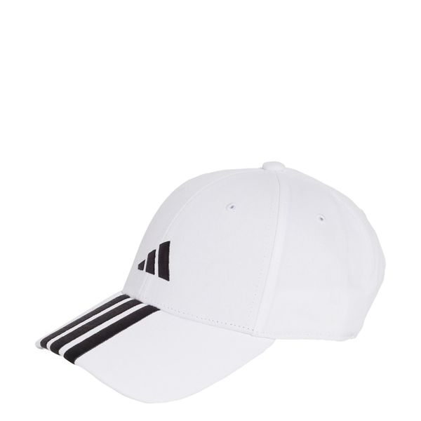 Czapka 3-Stripes New Logo Baseball. Białe czapki damskie Adidas, bez wzorów, z bawełny, sportowe. Za 89.95 zł.