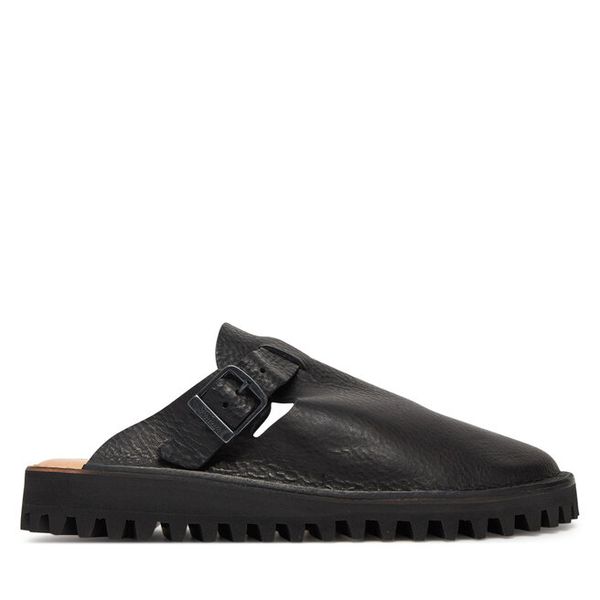 Klapki Fracap. Czarne klapki damskie Fracap, bez wzorów, bez obcasa, bez zapięcia. Za 419.99 zł.