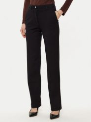 Guess Spodnie materiałowe W5RB30 KCMU2 Czarny Regular Fit. Czarne spodnie materiałowe damskie Guess, z aplikacjami, z materiału. Za 279.99 zł.