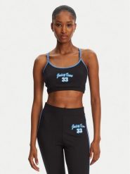 Juicy Couture Biustonosz top JCSNS125404 Czarny. Czarne topy damskie Juicy Couture, xl, bez wzorów, z bawełny, bez kołnierzyka, bez ramiączek. Za 99.99 zł.