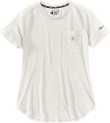 Koszulka Carhartt Force Midweight Pocket Malt. Bluzki damskie Carhartt, bez wzorów, bez kołnierzyka, bez ramiączek. Za 122.43 zł.