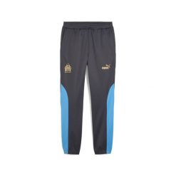Męskie spodnie Olympique de Marseille ftblNRGY+ PUMA. Brązowe spodnie sportowe męskie Puma, m, bez wzorów, z dresówki, do piłki nożnej. Za 329.00 zł.