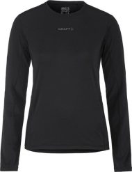 Craft Damska koszulka z długim rękawem Craft ADV ESSENCE LS TEE 2 W czarny rozmiar XL. Czarne bluzki damskie Craft, xl, bez wzorów, bez kołnierzyka, bez ramiączek. Za 147.61 zł.