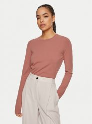 Calvin Klein Sweter K20K207681 Pomarańczowy Regular Fit. Brązowe swetry nierozpinane damskie Calvin Klein, xs, bez wzorów, z wiskozy, bez kołnierzyka, bez ramiączek. Za 249.99 zł.
