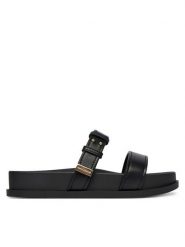 Armani Exchange Klapki XW002575 AF21266 UC001 Czarny. Czarne klapki damskie Armani Exchange, bez wzorów, ze skóry, bez obcasa, bez zapięcia. Za 609.99 zł.