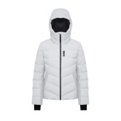 Damska kurtka puchowa Colmar. Szare kurtki sportowe damskie Colmar, na zimę, bez wzorów, z puchu, bez ramiączek, bez kaptura, narciarskie. Za 1,986.00 zł.