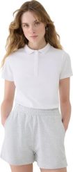 Koszulka damska polo 4F F365 biała 4FWMM00TPTSF365 10S 2XL. Białe bluzki damskie 4F, s, bez wzorów, bez kołnierzyka, bez ramiączek. Za 68.99 zł.